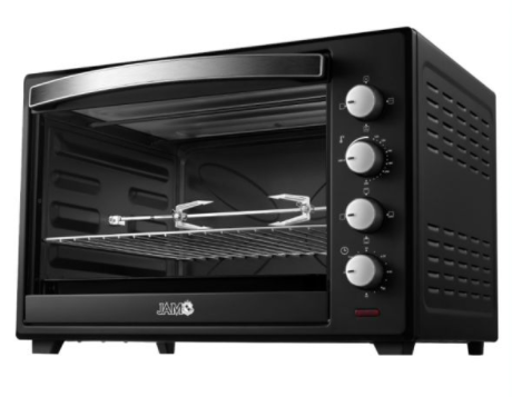 HORNO ELECTRICO JAM 50 LTS DN50E-RML C/ LUZ INTERNA, SPIEDO, TIMER 120MIN 2200W