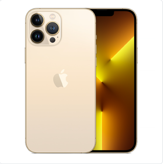 Apple iPhone 13 Pro Max A2484 128GB Super Retina XDR de 6.7&quot; Triple de 12MP / 12MP - Dorado