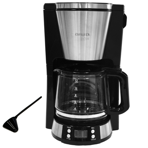 Cafetera Aiwa AW-CD9108 1.000 watts 220 - 240 V ~ 50 / 60 Hz - Negra / Plata