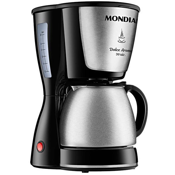 Cafetera Mondial Dolce Arome Inox C-37JI-30X 800 watts 220V ~ 50 / 60Hz - Negra / Plata