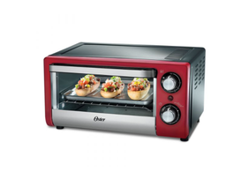 HORNO ELECTRICO OSTER 10L TSSTTV10LTR-057-1 1000W C/3 FUNCIONES ROJO